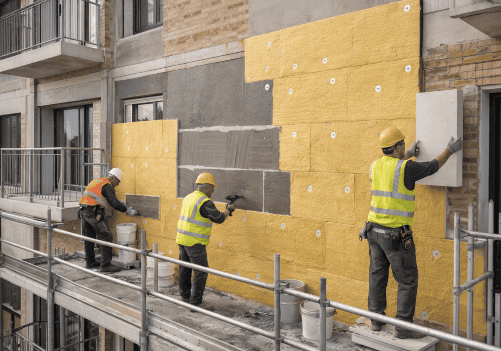 Sistema SATE en fachadas