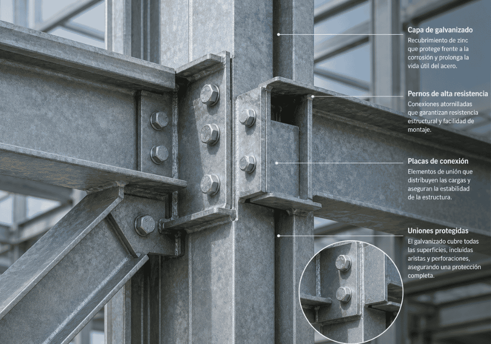 estructura de acero galvanizado estructura de acero galvanizado