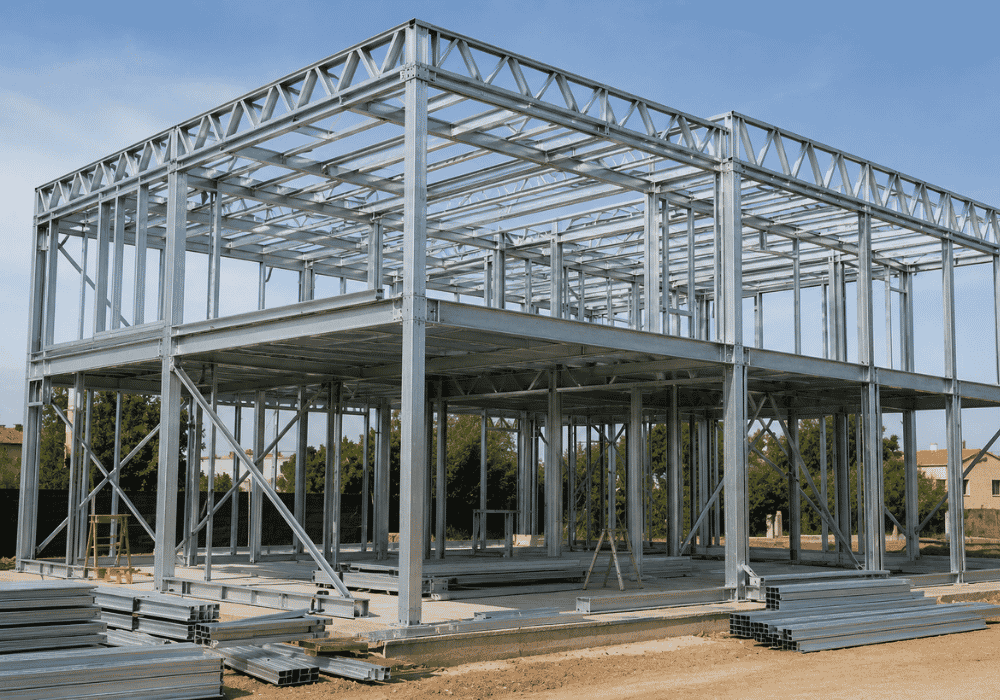 estructura de acero galvanizado