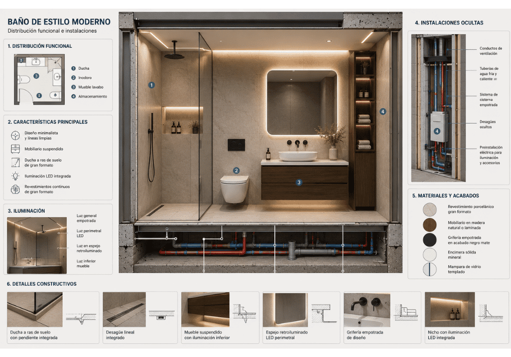 baños de estilo moderno baños de estilo moderno