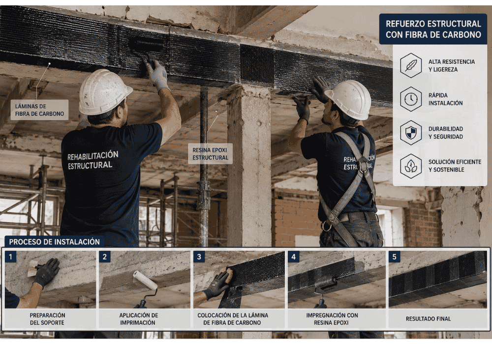 refuerzo estructural con fibra de carbono refuerzo estructural con fibra de carbono